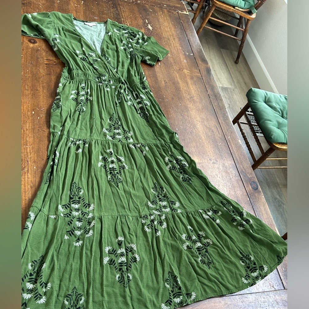 Knox Rose Green Floral Maxi Dress